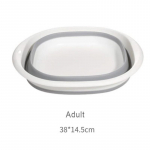 Plastikust kokkuklapitavad kraanikausid Kaasaskantavad kraanikausid Kokkupandav pesuvann T&auml;iskasvanute beebide kraanikauss Vannituba K&ouml;&ouml;gitarvikud Valamu S hall