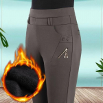 8XL-suuruses naiste elastsed k&otilde;rge v&ouml;&ouml;kohaga sirged p&uuml;ksid Paksud vabaaja p&uuml;ksid M