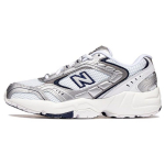 New Balance NB 452 Retro Versatile Cushioning Non-Slip Durable Low Top Casual Running Shoes WX452SA White Silver 35