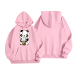 Naiste mood Naiste kerge pikkade varrukatega taskutega pullover Preppy graafiline kapuuts S