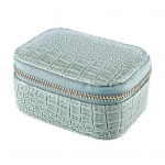 Ehtehoidja korraldaja, sile t&otilde;mblukk, pehme voodriga sahtel Hoida korralik, suure mahutavusega reisiehete k&otilde;rvar&otilde;ngaste hoiukarp valge