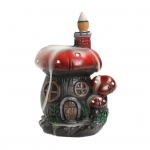 Mushroom House Backflow viirukip&otilde;leti vaik K&auml;sit&ouml;&ouml; Loodusteema Kosk Viirukip&otilde;leti Aroomiteraapia Ornament Kodukaunistus T&auml;iskasvanute seksir&otilde;ivad D