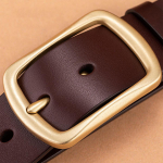 Pauli meeste n&ouml;&ouml;pn&otilde;elaga rihm, autentne polo disain [tasuta l&ouml;&ouml;k] Gold buckle coffee