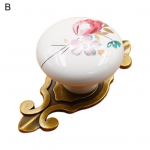 Sahtli k&auml;epideme paksenemine Mugav puutetundlik &uuml;mmargune keraamiline kapi kapi uksenupp B