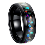 2024. aasta populaarne Euroopa ja Ameerika 8 mm meeste titaanist terasest abielus&otilde;rmus Number 13