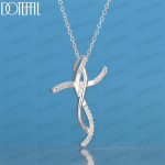 925 Sterling h&otilde;bedast keerdrist ripatsiga kaelakee Moodsad pulmaehted O-40CM