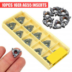 10 tk 6 mm 16ER AG55 karbiidist keermestamise siset&uuml;kid CNC treipingi treimise tera t&ouml;&ouml;riist
