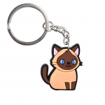 1 tk PVC kassi v&otilde;tmehoidja lemmiklooma kassi v&otilde;tmehoidja armas siiami kassi v&otilde;tmehoidja, mis sobib t&auml;iskasvanutele m&otilde;eldud auto v&otilde;tmete kingituste ja tarvikute jaoks 8 cm