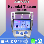 Android Carplay autoraadio Hyundai Tucsoni 2006-2013 multimeediumipleieri peakomplekti stereo-GPS-i navigatsioonis&uuml;steemi jaoks BT WIFI 2+32GB 2+32GB