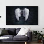 P&otilde;hjamaade abstraktne esteetika seinakunst Angel Wings HD &otilde;li l&otilde;uendil Plakatid ja tr&uuml;kised Kodu Magamistoa Elutoa kaunistus Kingitused 20x30cm