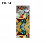 Retro-Euroopa stiilis klaaskleebis j&auml;&auml;tunud aken paber aken v&auml;rvitud kile Retro kiriku vitraažakna kile veekindel 30x80cm