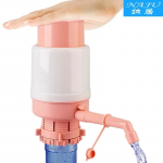 Veepudelid Pump K&auml;sitsi press Joogipurskkaev Survepump Veepump eriti l&uuml;hikese toruga toidujoogiga roosa