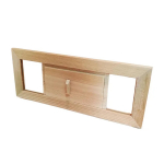 Sauna &Otilde;hu V&auml;ljat&otilde;mbeava Dekoratsioon Ventileeritud Iluv&otilde;re Aken Praktiline Peen Sile Pind Puit Ventilaator Auru V&auml;ljalaskeava