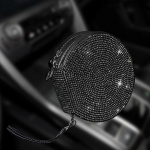 Bling Crystal kaasaskantav CD DVD &uuml;mbris 20 mahutavusega Oxfordi riidest hoiukoti &uuml;mmargune hoidik koos t&otilde;mblukuga koduse auto CD karbi koti jaoks must