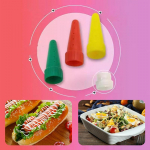 3 tk / komplekt ket&scaron;upi pigistatava plastsiirupi dosaator sobib suurep&auml;raselt ket&scaron;upi, salati ja grillkastme jaoks 3Pcs/set
