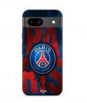 Coque - MANIACASE - Google Pixel 8a - Souple - Noir - Logo Paris Saint Germain FC