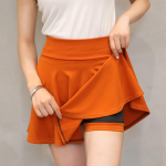 Suures suuruses S-4XL l&uuml;hikesed p&uuml;ksid seelikud Naiste A Line k&otilde;rge v&ouml;&ouml;kohaga plisseeritud seelik Naiste Korea elegantne seelik S must