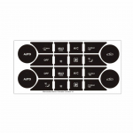 Auto salongi nuppude remondikleebised vahelduvvoolu, CD- ja raadiojuhtimisseadmete jaoks