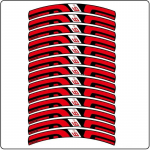 M9 Mountain Wheel Groupi kleebis Veekindel p&auml;ikesekaitsekreemi kleebis Modifitseeritud kleebis Velje kleebis V&auml;rvi muutmise kleebis Jalgratta kleebis punane