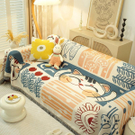 Retro Jaapani stiilis diivanikate Tekid Elutuba Paarikoht Suvine telkimine Piknik Maneki-neko Tekikate 90x90