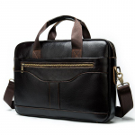 Meeste nahast kott-portfell &Auml;rimeeste Bao-top-kihiga veisenahast s&uuml;learvutikott Suure mahutavusega vintage Crossbody kott One Size