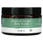 Beauty By Earth, Body Scrub, Peppermint Tea Tree, 10 oz (283 g) blue