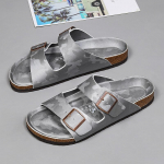 Meeste Klassikalised Vabaaja Nahast Camouflage Sandaalid Suvised L&auml;bil&otilde;ikelised Hingavad V&auml;litingimustes K&otilde;ndimiseks Kingad Lamedad Disainer Topeltkinnitusega 35 h&otilde;be