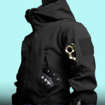 Veekindel Soe Meeste Talvine Pehme Kest Kapuutsiga Jakk Taskuga P&uuml;ksid L