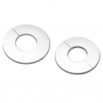 8 tk plastmassist seinajuhtme augu dekoratiivkate 24 mm 28 mm seina poolitatud &auml;&auml;rik roostevabast terasest toru augu katteplaat torukorgi dekoratiivkate