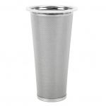 304 Roostevaba Terasest K&uuml;lmpruulimise Kohvifilter Koonusv&otilde;rk Valge Kummir&otilde;ngaga Kohvi Pruulimise Infuser 8x15cm/3.1x5.9in