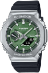 Metallkattega Bluetooth-kell, mis on varustatud tugeva p&auml;ikeseenergia biomassist plastikust mustaga [Casio] G-Shock [] meeste GBM-2100A-1A3JF gray