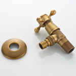 1 tk antiikne must messingist Bibcock pesumasina kraan Vannitoa nurk aed v&auml;lir&otilde;du kraani keerme G1/2' seinakinnitus