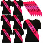 BRIDE To Be Sash Populaarne vallaliste naiste pulmapidu ja etiketirihmad pulmaaksessuaarid 1