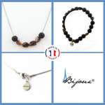 Pierres et Min&eacute;raux. Parure bijoux Bracelet Collier Perles Pietersite des USA + Lave 8 mm. Taille personnalisable.