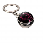 12 Zodia m&auml;rgi pimedas helendav v&otilde;tmehoidja kott ripats, kalliskivist kahepoolne klaaskuuliga v&otilde;tmehoidja One Size