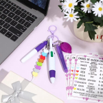 Populaarne &otilde;e pliiatsikomplekt sisset&otilde;mmatava kerimise ja m&auml;rgiklambriga &ndash; ideaalne valgusega &otilde;ep&auml;evakink pen set roosa