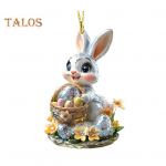 1/3 tk Lihav&otilde;ttemultika rippuvad j&auml;nkukaunistused kaelapaelaga Lihtne riputada 2D-akr&uuml;&uuml;list kaunistused tahavaatepeegli ripatsid A