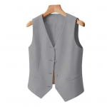 Naiste pidulik &auml;rivest V kaelus, &uuml;herealine varrukateta, &otilde;huke kardigan, l&uuml;hike t&uuml;&uuml;p &uuml;hev&auml;rviline vest t&ouml;&ouml;turu koosolekule s&otilde;itmiseks XL hall