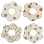 4/6 tk Four Seasons Pure Cotton 6-kihiline marli rinnat&uuml;kk, 360 kraadi p&ouml;&ouml;rlev oksendamisvastane rinnat&uuml;ki tasku.