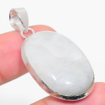 Rainbow Moonstone Handmade 925 Sterling Silver Gift Pendant 1.85 k0m60