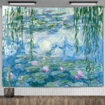 Claude Monet vesirooside &otilde;limaal Vaip Seinale riputatav Esteetiline Toakujundus Kunstiteos Maastik Vaip Magamistoa Kaunistus 150X100CM 60x40in