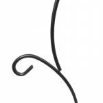 37 cm kahekordse konksuga metallist rauast k&uuml;&uuml;nlajalg, taimne klaaspudeli alus 37cm