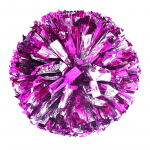 1 tk plastikust kahe auguga k&auml;epidemega Cheerleader Pom Poms Metallic Streamer Club Sport A6