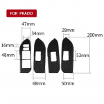 Sobib Toyota Land Cruiser Prado 2010-2018 Autotarvikud akna t&otilde;stuki paneel s&uuml;sinikkiust dekoratiivne auto kleebis must