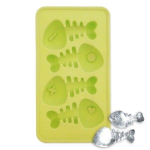 Moule chocolet et bac &agrave; glacons ar&ecirc;tes de poisson en silicone noir