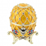 K&auml;sitsi maalitud lihav&otilde;ttemuna stiilis nipsasjakeste karp dekoratiivsete kivikestega, emailitud nipsasjakeste karp vintage stiilis