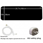 Maandusmati komplekt koos 15-jalase maandusjuhtmega, tervisele m&otilde;eldud maanduspadi Maandusvoodi matt jalamatile, arvutimatt, magamismatt, lemmikloomamatt (10 x 26,7 ) AU Plug must
