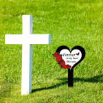 2D Acrylic Garden Stake for Easy Placement in Yard and Fence 13.8x20cm