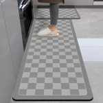 Marmorimustriga K&ouml;&ouml;gi &Otilde;livastane Diatomiitmuda Matt: Vett imav, Kiiresti kuivav, Libisemiskindel, Lihtne hooldada. 40*150CM Water Absorbent Quick-dry Non-slip