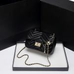Teemantv&otilde;rguga Naiste Kott Suvine Keti Kott Trend V&auml;ike Kuldne Taimne Mood &Uuml;he &Otilde;la Crossbody Kott V&auml;ike Ruudukujuline must